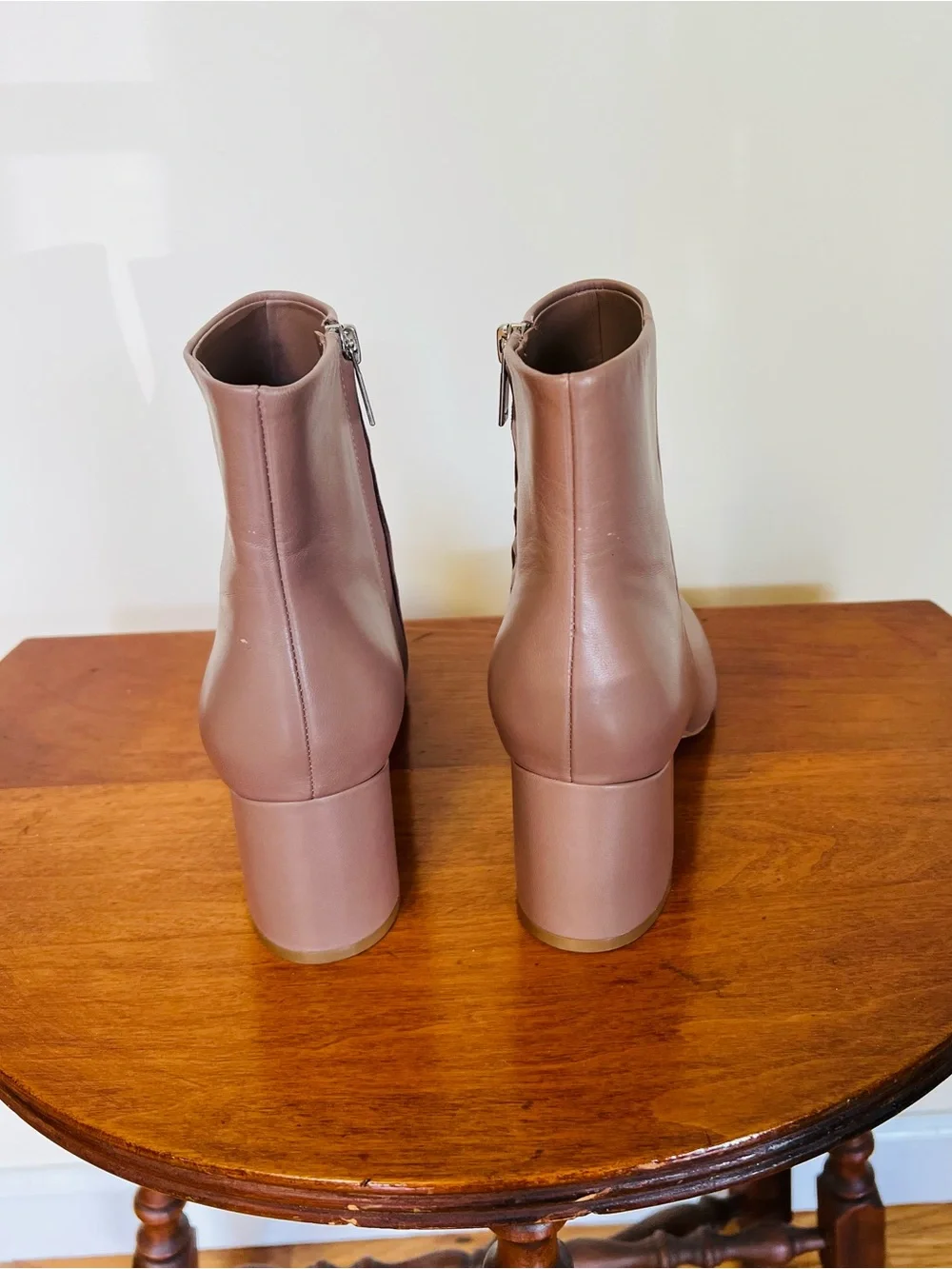 Marc Fisher LTD “Jina”Pointed Toe Block Heel Ankle Boot light brown size 8M
